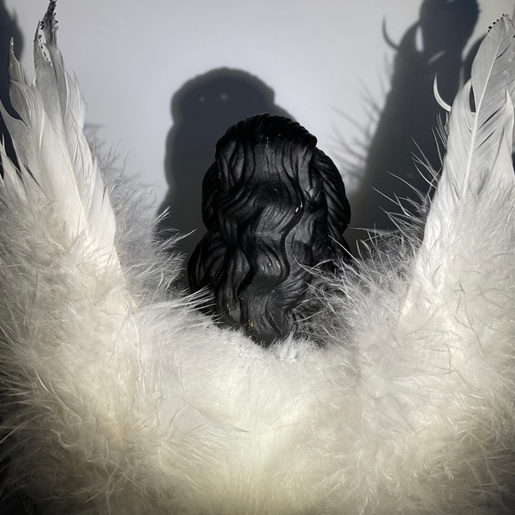 African American Angel Christmas Tree Topper - Wings Light Up - 16.5 Inch - Picture 11 of 14